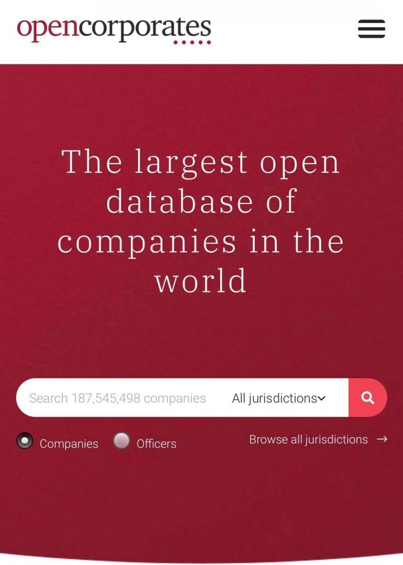 OpenCorporates: أكبر قاعدة بيانات للشركات حول العالم بأكثر من 200 مليون شركة